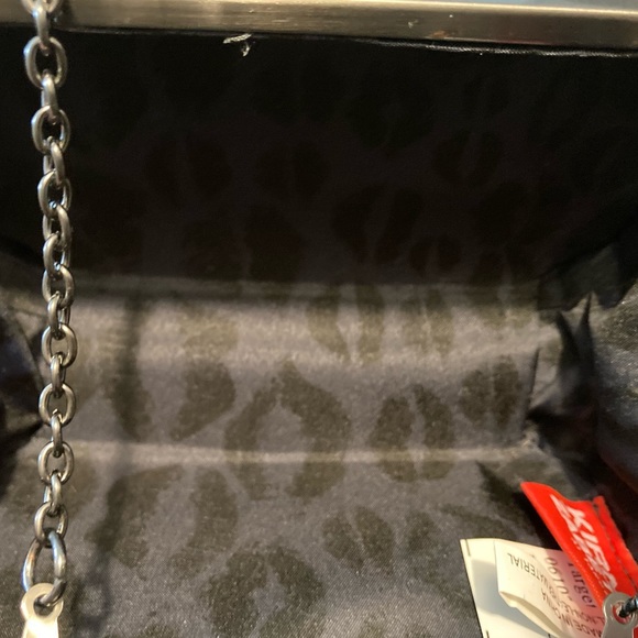 Black Kirna Zabete hard sided clutch crossbody purse - Picture 3 of 10